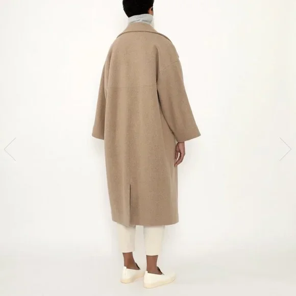 7115 by Szeki NWT OVERSIZED WOOL COAT - FW21 - DESERT SAND - Picture 3 of 5